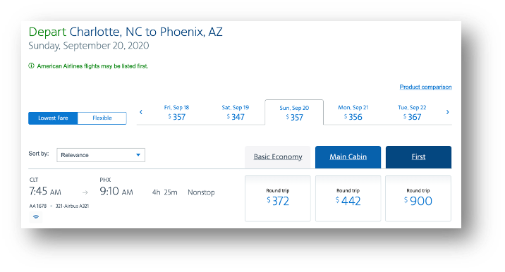   The “structured fare” is probably between $347 and $372.  