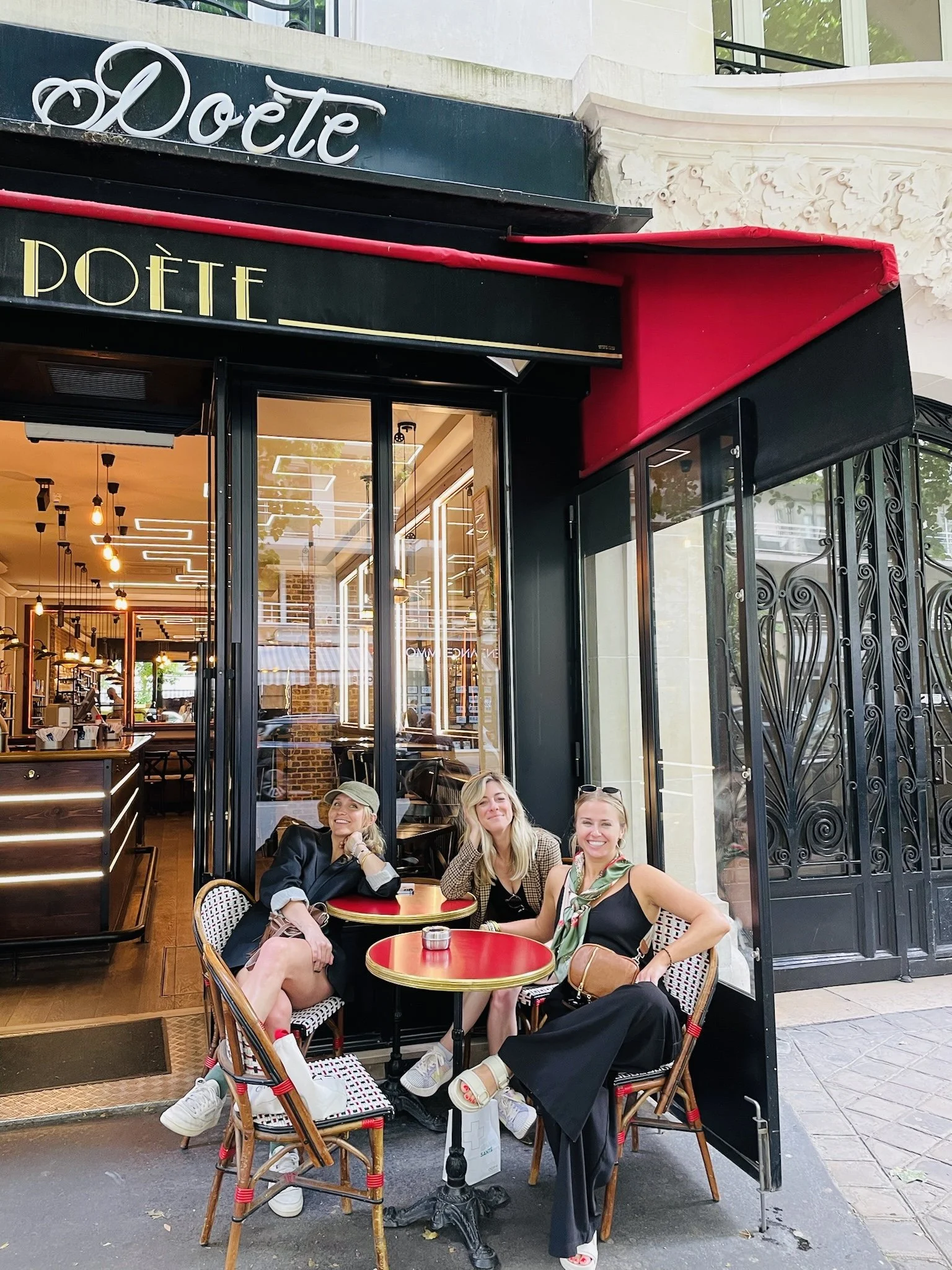   Where we spent the vast majority of our trip—on patios.   